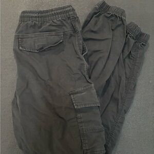 Denim&Co Black Cargo Pants Relaxed Fit